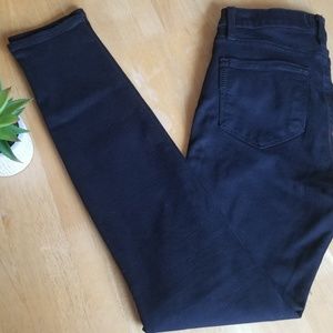 Black PAIGE Verdugo Ultra Skinny Distressed Jeans